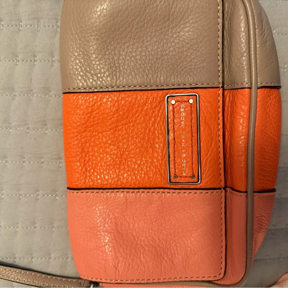 Marc by Marc Jacobs Orange and Pink Leather Bag